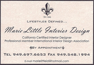 Interior Design Business Card